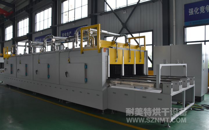 汽車電機(jī)定子預(yù)熱,固化,冷卻,與機(jī)械人對接固化爐